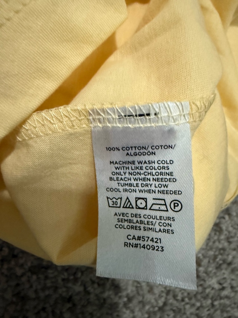 LOFT Pale Yellow Crewneck Short Sleeve Tee - Picture 4 of 6